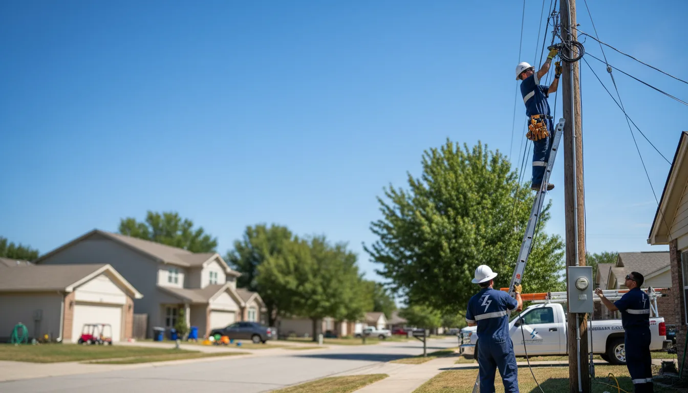 Residential electrician providing installation services in Stoutsville, OH
